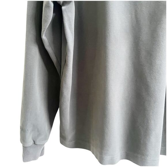 Young LA Men’s Crewneck Sweater Size Medium Sage Green Logo Microfiber Soft - Picture 4 of 7